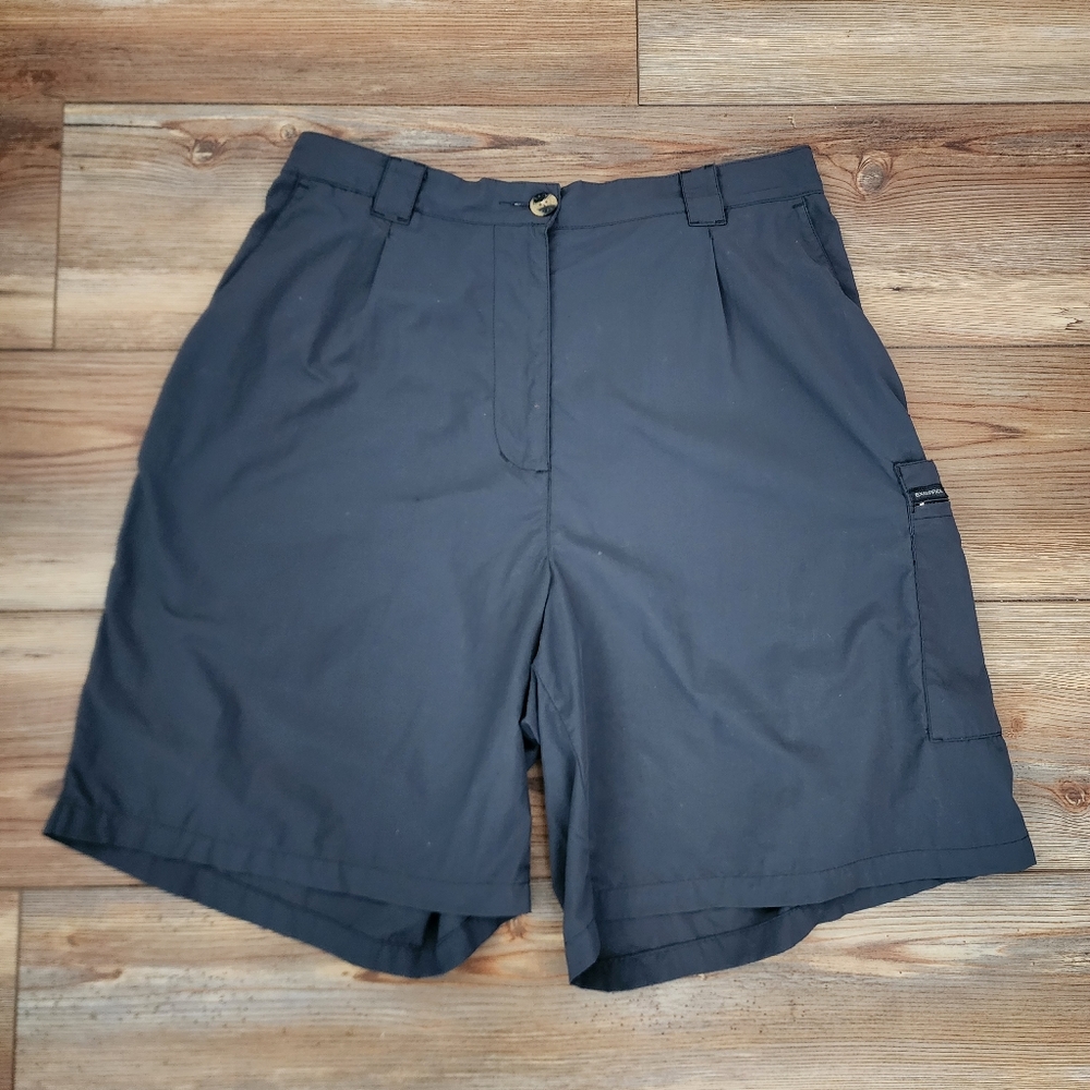 Exofficio Cargo Shorts Womens 14 Gray 8" Outdoor Hiking